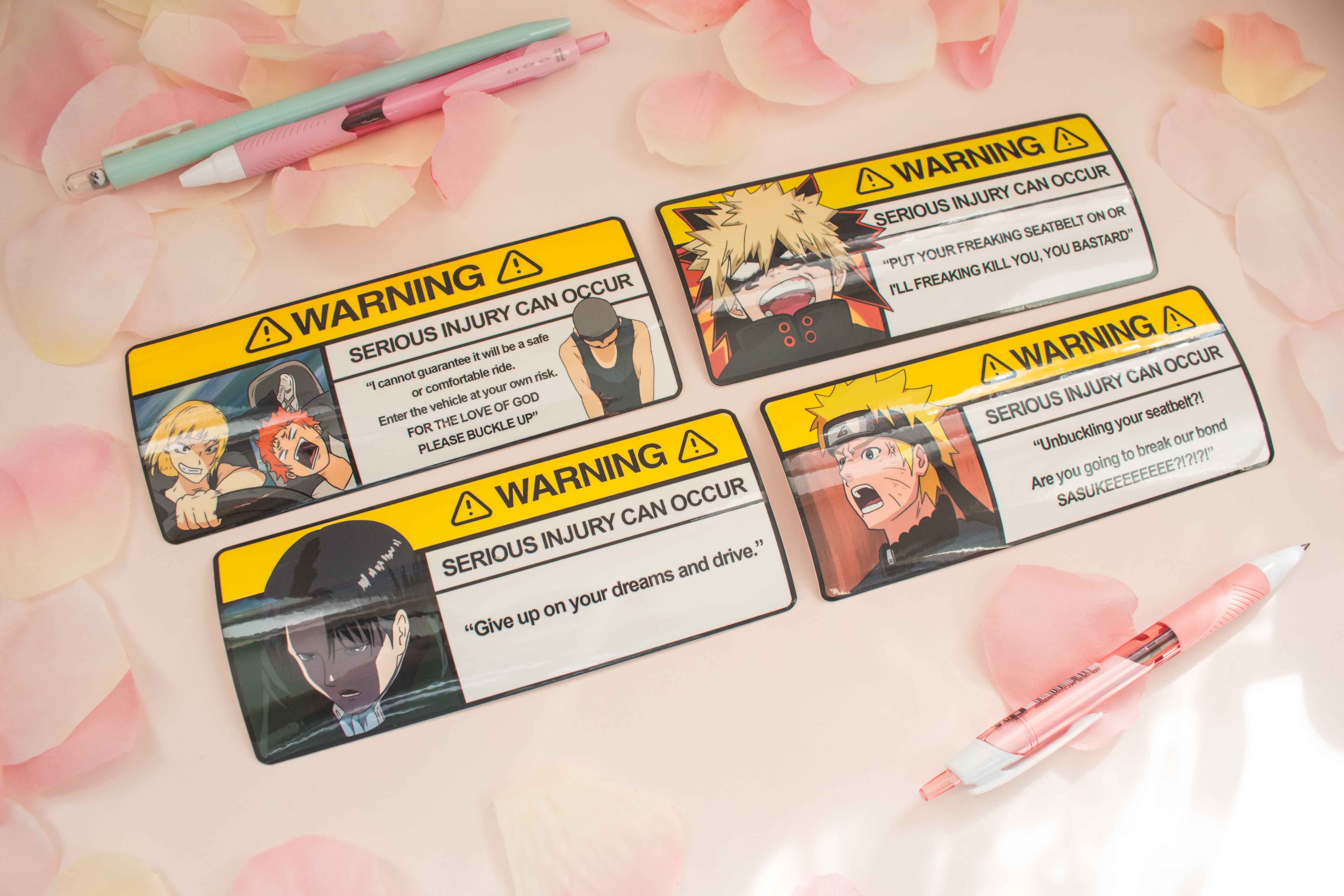 Anime Warning Signs You Are Entering An Otaku's Zone Sticker for Sale by  Animangapoi